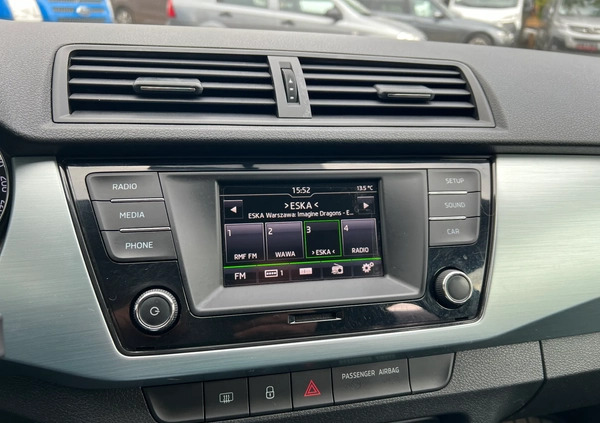 Skoda Fabia cena 36900 przebieg: 126710, rok produkcji 2018 z Obrzycko małe 254